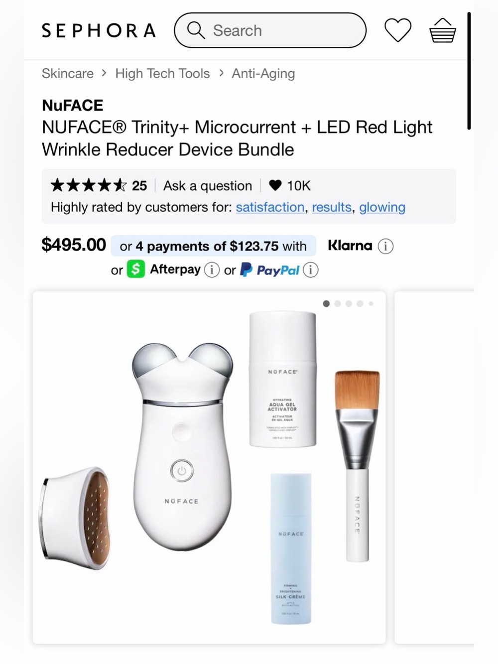 NUFACE® Trinity+ Microcurrent + LED Red Light Wrinkle Reducer Device Bundle - Picture 3 of 9